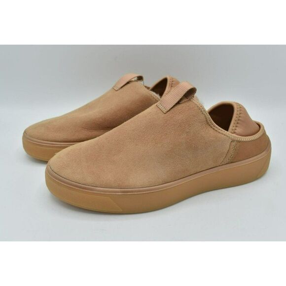 ECCO Womens EUR 41 US 10 / 10.5 Street Tray Toffee Slip On Lined Nubuck Shoes